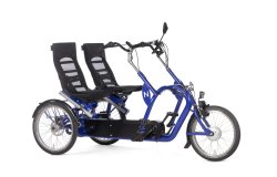 Tandem tricycle côte à côte avec assistance électrique