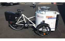 Triporteur électrique NIHOLA CARGO XL Propreté aux couleurs de Limoges Métropole