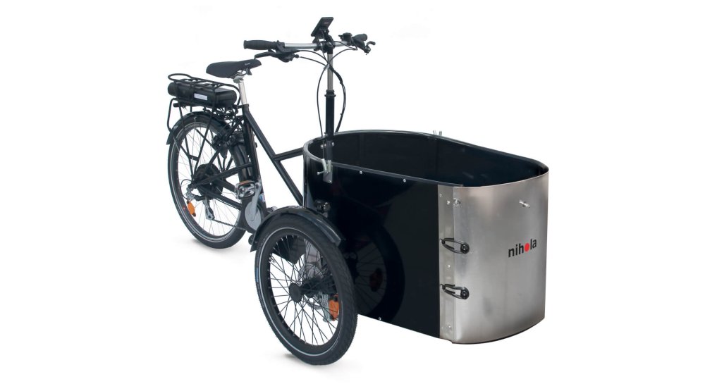 Image packshot du triporteur NIHOLA Cargo Open électrique